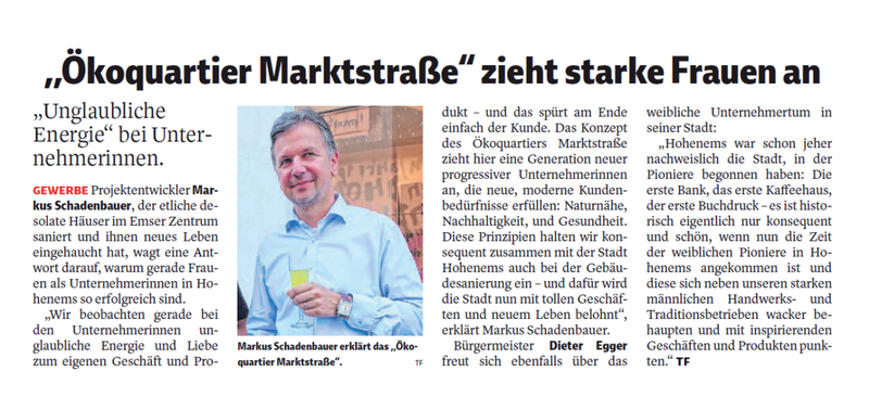 "Ökoquartier Marktstraße" zieht starke Frauen an