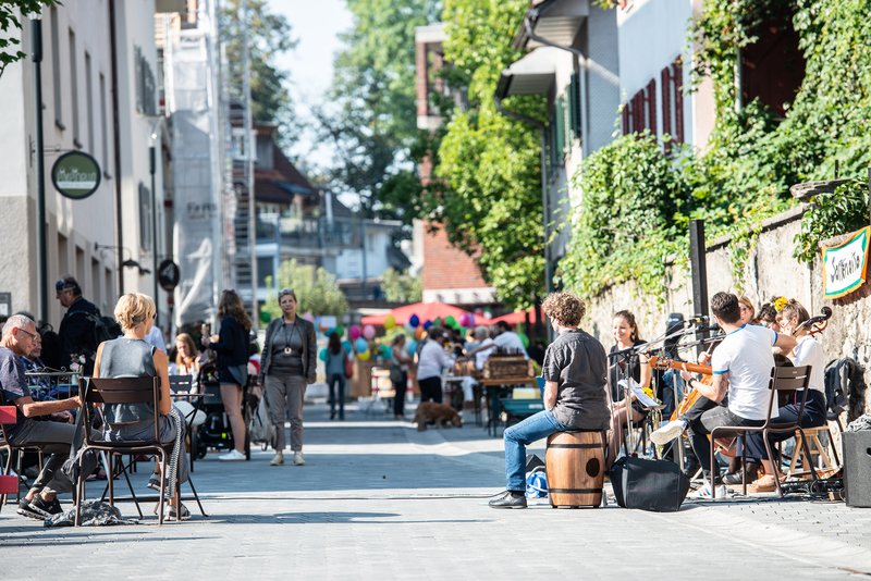 StrossaLeaba Markt in der Harrachgasse Hohenems